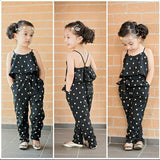 Girls' Polka Dot Jumpsuit Set